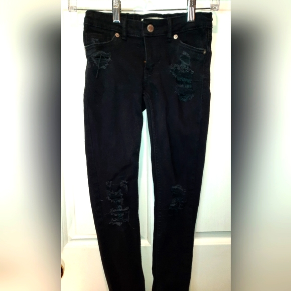 Levi's Strauss 710 Super Skinny Black Denim Jeans size 10 - Picture 6 of 13
